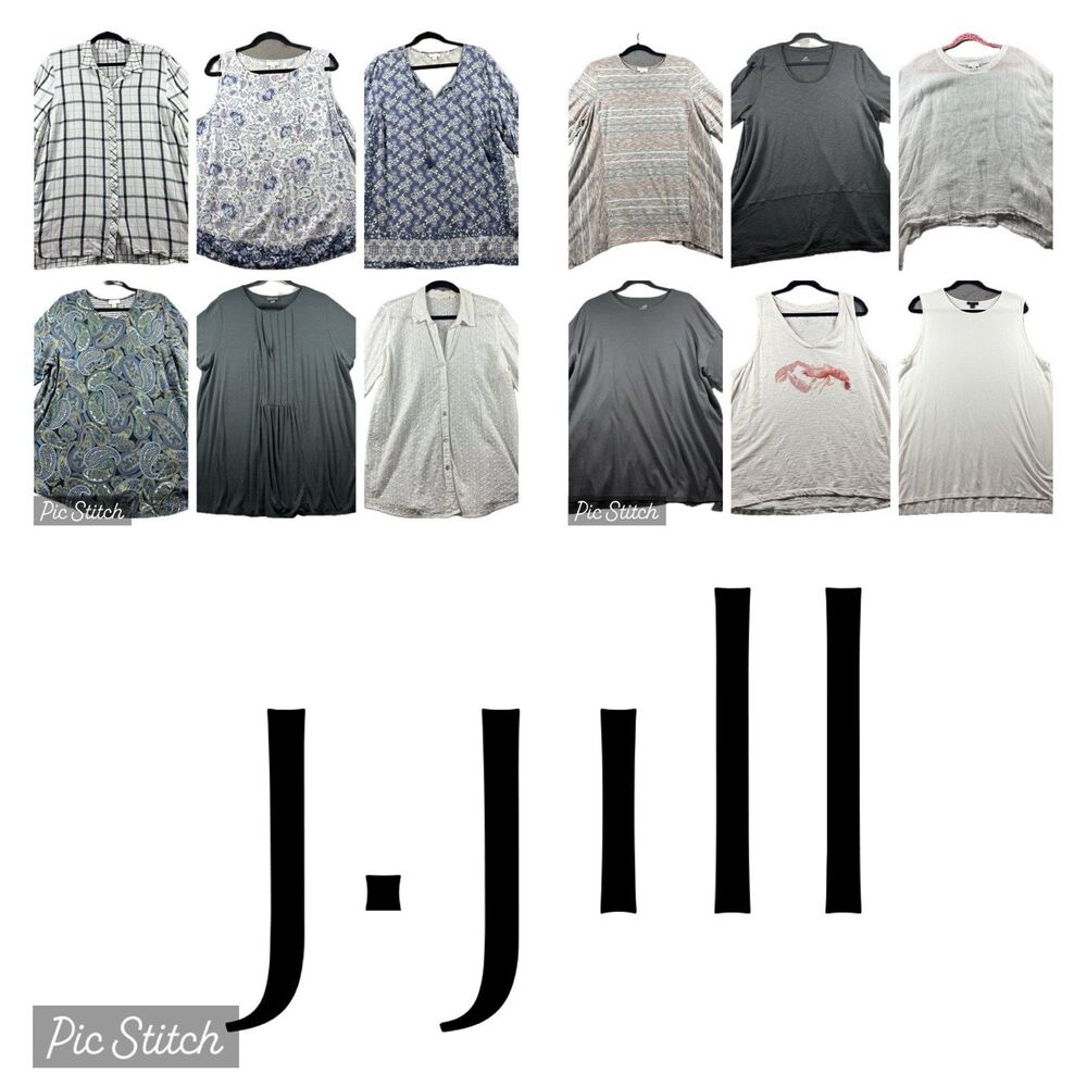 J Jill Women HUGE Top Shirt LOT Career Casual Lagenlook Classic Capsule XL